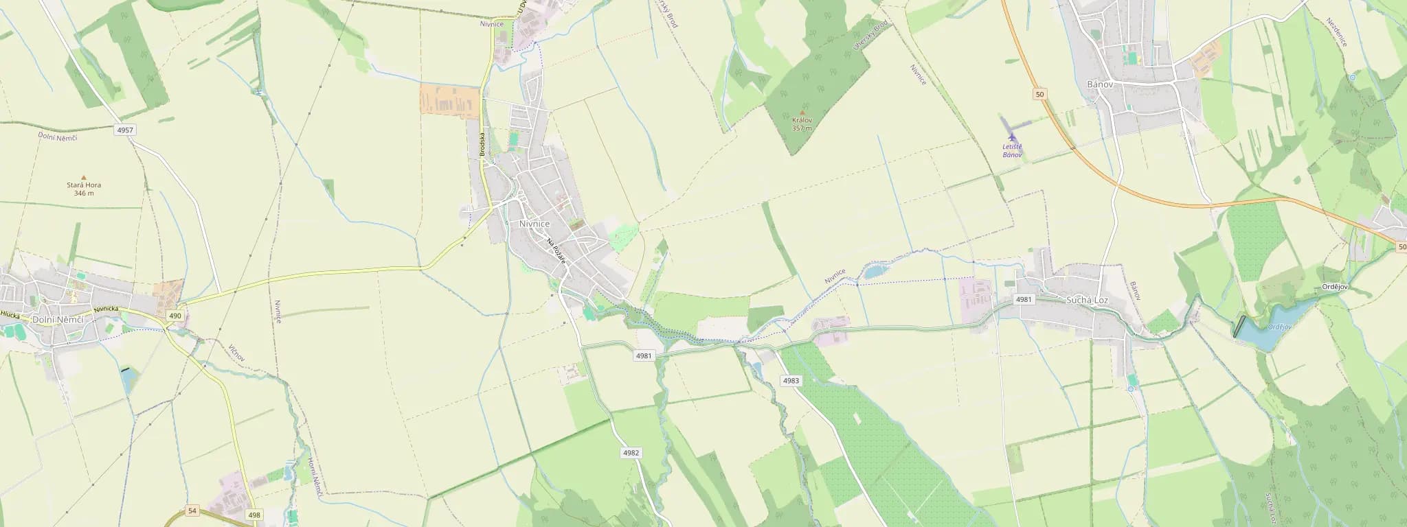 Mapa Nivnice